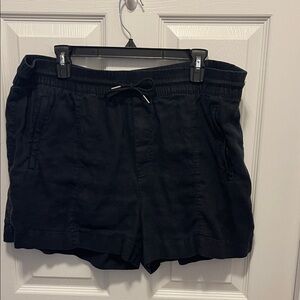 Athleta Retreat Linen Black Women's Casual Shorts